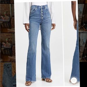 Boyish Ricky High Rise Flare Jeans, size 26